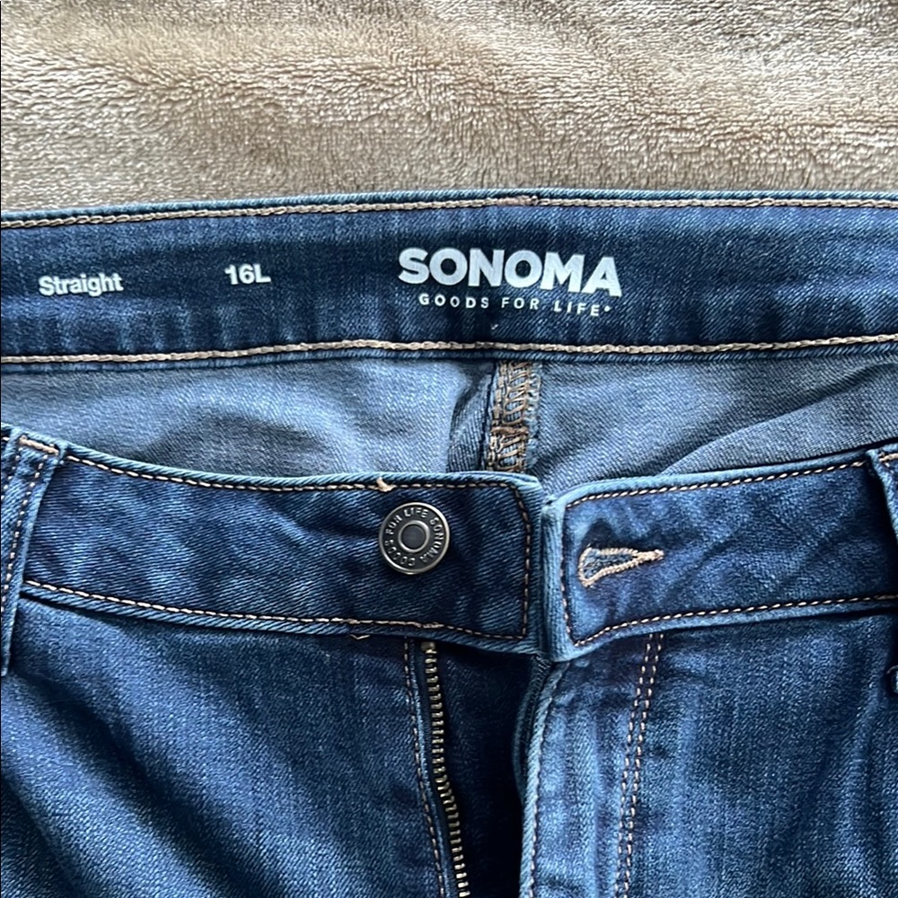 Sonoma Women's Straight Jeans - Blue